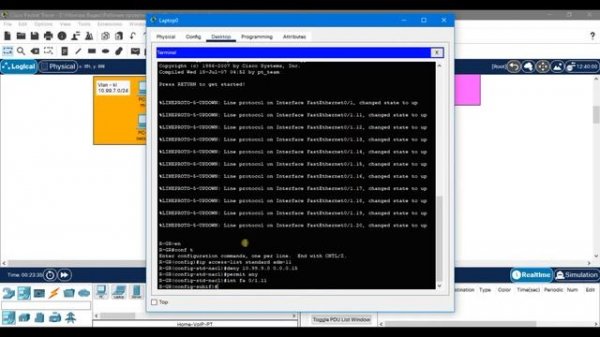 Cisco Packet Tracer - Урок №7 "Настройка ACL (Access Control List) на маршрутизаторе Cisco"