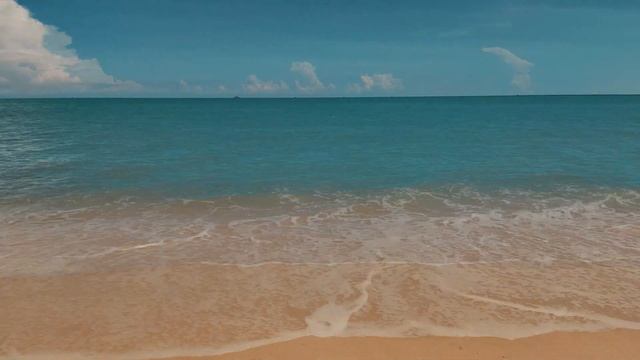 Tropical Beach with Ocean Waves, Natural Background for Sleep, Study dan Meditation смотреть онлайн