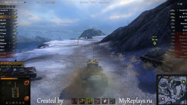 WOT: Arctic Region - KV-2 - 5 frags смотреть онлайн