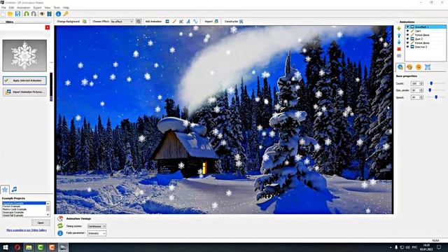 DP Animation Maker!!! Урок 25!!! Как создать Зимнюю Рождественскую открытку Возвращение с Колядок! смотреть онлайн