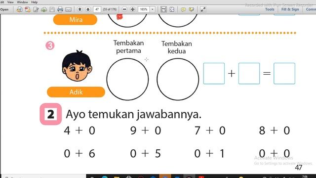 Penjumlahan bilangan 0 ll Matematika Kelas 1 SD ll смотреть онлайн
