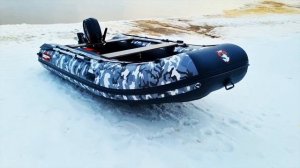 Обзор на лодку Хантер 360А. И снег не помеха для выхода на воду. Реальный отзыв. Советуем посмотрет