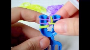 Браслет из резинок Колосок на рогатке