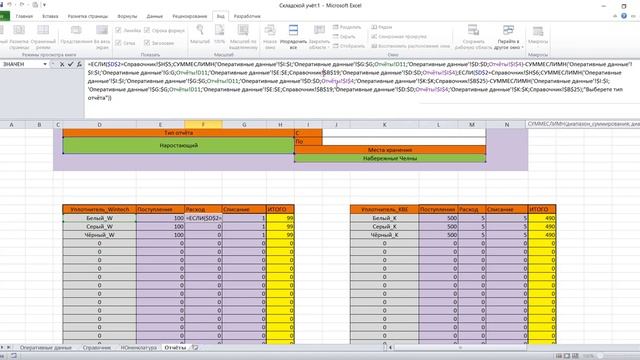 Склад в Microsoft Excel 2010 своими руками Работа над ошибками пользователей смотреть онлайн