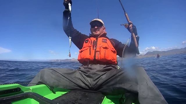 Рыбалка на каяке, Крым, мыс Меганом. KayakFishing Crimea Meganom смотреть онлайн