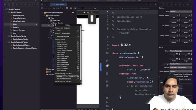 How to create radio buttons for iOS in swift | Custom radio button in Swift 5 смотреть онлайн