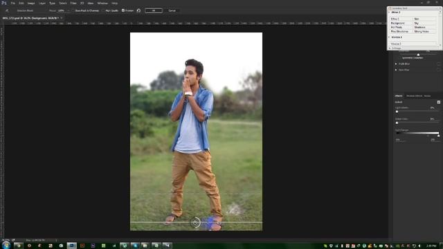 How to blur background in photoshop (DSLR style) photo effects tutorial смотреть онлайн