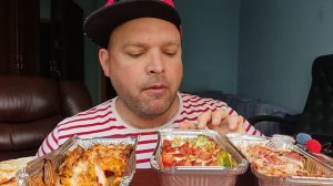 МУКБАНГ три вида пасты из Додо/ОБЖОР Дэнвич с ветчиной и сыром