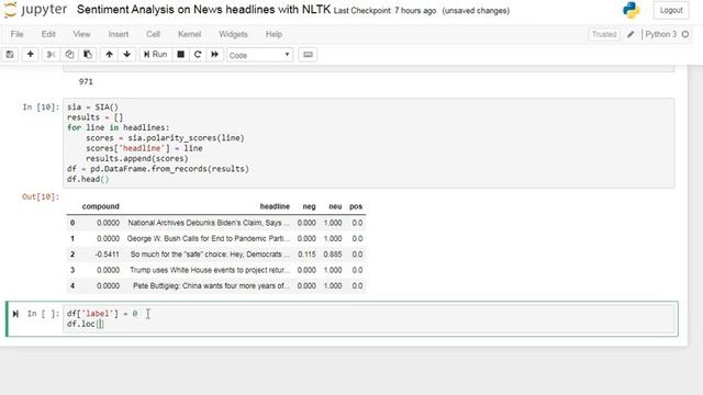 Sentiment Analysis on Reddit Politics News Headlines with Python’s Natural Language Toolkit (NLTK) смотреть онлайн