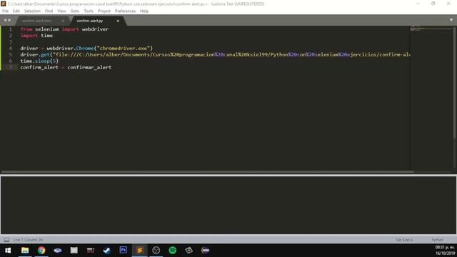 Cap #21 | Curso Python con Selenium | Automatizando Confirm Alert смотреть онлайн