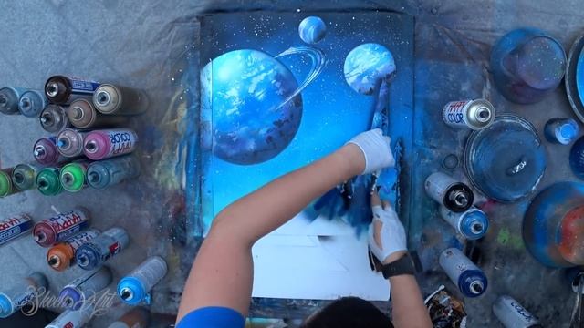 Ancient space - SPRAY PAINT ART by Skech смотреть онлайн