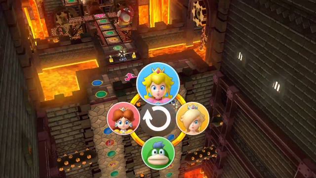 Mario Party 10 - Chaos Castle - Rosalina Vs Spike Vs Daisy Vs Peach