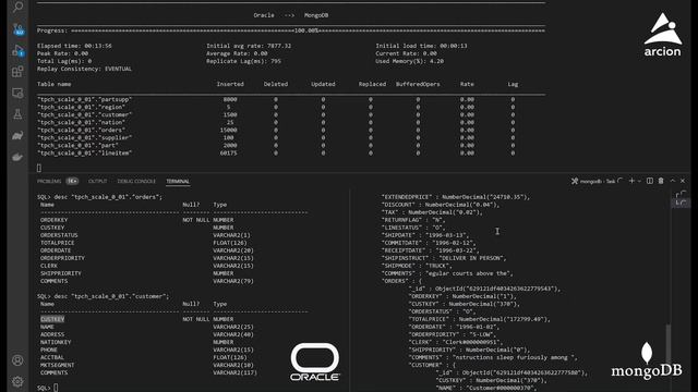 Oracle to MongoDB with Denormalization with Arcion Self-hosted смотреть онлайн