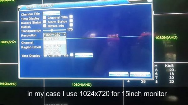 Proxe CCTV iDVR "input not supported" | Setting Resolution Guide.