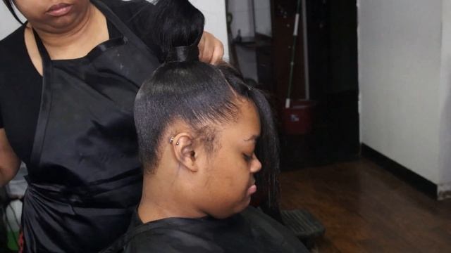 How To Do A Barbie Ponytail With 2 Curled Bangs