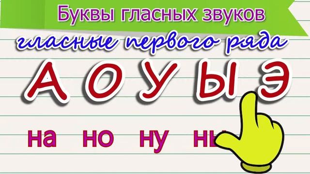Буквы гласных звуков смотреть онлайн