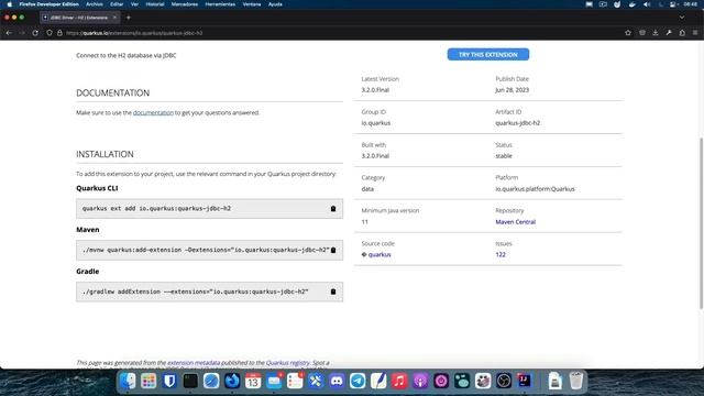Acceso a datos con Quarkus: Configurar una base de datos смотреть онлайн