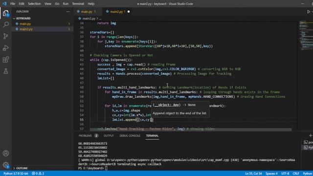 How To Make An AI Based Virtual Keyboard In Python OpenCV / CV2 | OpenCV Tutorials | Computer Visio смотреть онлайн