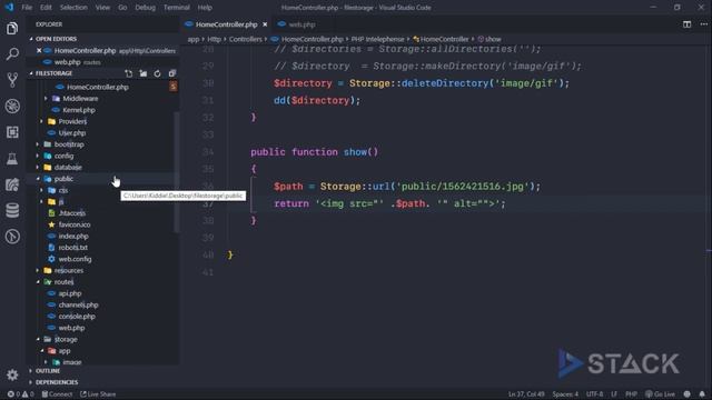 Menampilkan File ke dalam Browser dari Storage Laravel смотреть онлайн