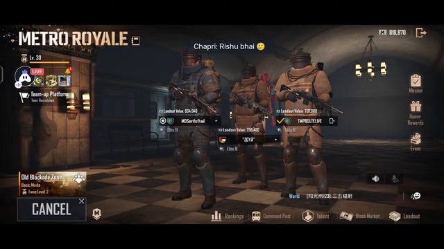 Metro Royale Live With Suscriber 😍😘 | 1 Hand Player | Team Code Live | TMP BOLTE LIVE смотреть онлайн