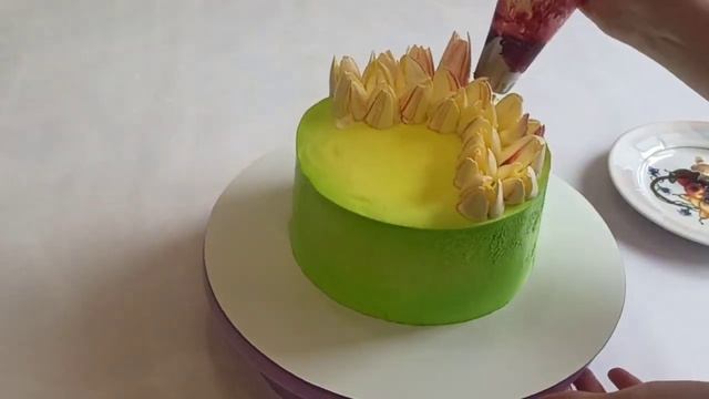 Сборник самых легких украшений тортов кремом . смотреть онлайн