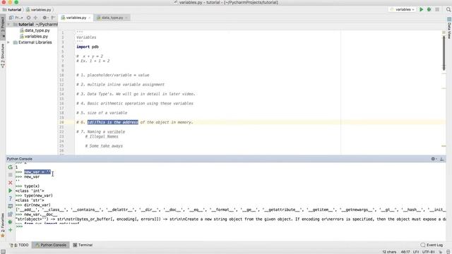 Python Tutorial: Variables смотреть онлайн