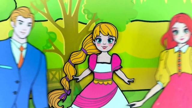 Paper Dolls Dress Up - Rainbow Rapunzel Skirt and Shoes Brave Animal Dress - Barbie Story & Crafts смотреть онлайн