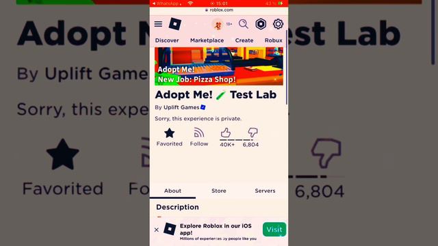 Так найти Test Lab Adopt Me вот мой ответ!✅😮😱 смотреть онлайн