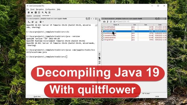 Decompiling Java 19 class file with quiltflower decompiler смотреть онлайн