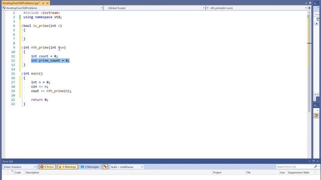 Find the nth prime in C++ (using functions) смотреть онлайн
