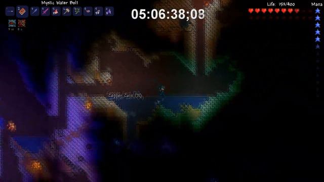 Terraria - Caster playthrough: Day 15 "Soul Farm meteorite-style" смотреть онлайн