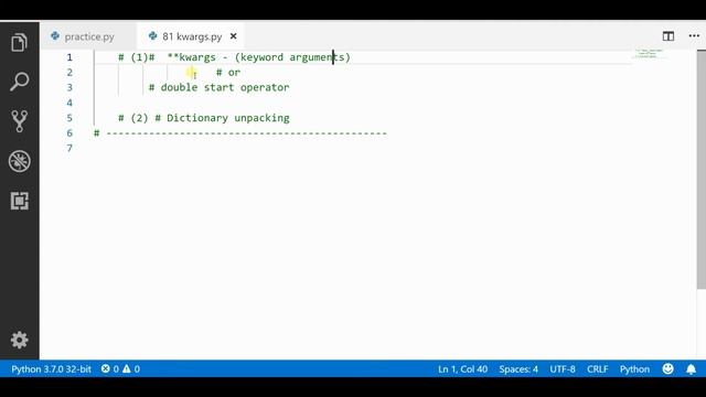 Complete *args and **Kwargs with examples || Python tutorial смотреть онлайн