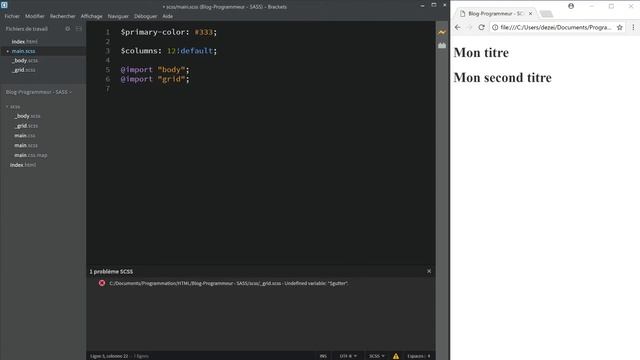 Introduction à SASS / SCSS : CSS avec des super-pouvoirs смотреть онлайн