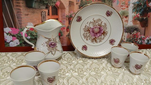 Набор для компота.Коростенский фарфоровый завод Украина 80е Моя коллекция фарфора. смотреть онлайн