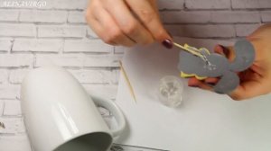 Мастер-класс: Как приклеить фигурку из полимерной глины к кружке / polymer clay tutorial