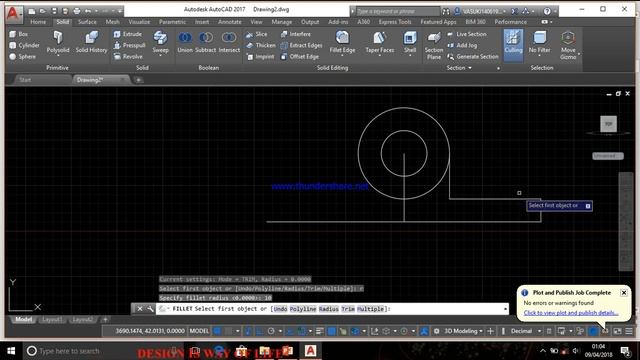 HOW TO DRAW BUSH BEARING IN AUTOCAD & HOW TO CONVERT 2D & 3D смотреть онлайн