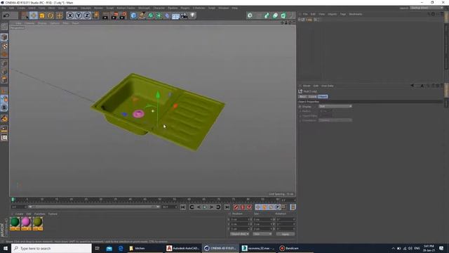 kitchen modeling in autocad and cinema4d Part 11 смотреть онлайн
