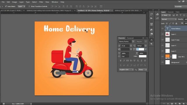 Beginners - Social media post design for Ads. Photoshop CS6 смотреть онлайн