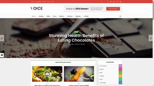Voice News Magazine Website ★ WordPress Themes & Templates ★ смотреть онлайн