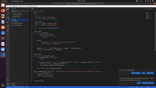 [INFO229] Crear un bot en Discord y desplegarlo con Docker смотреть онлайн