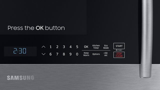 How to set the microwave clock with the Options button | Samsung US смотреть онлайн