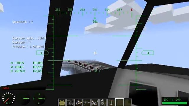 Самолеты и вертолеты в майнкрафт 3D. Обзор мода. смотреть онлайн