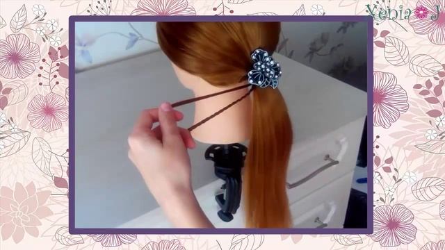 Прическа на длинные волосы. Хвост "Волна". Hairstyle long hair. Simple wave tail смотреть онлайн