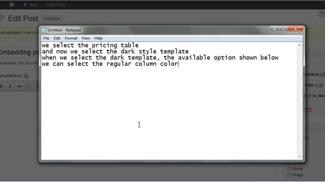 WordPress Pricing Table Plugin: Embedding Pricing Table for the dark style template смотреть онлайн