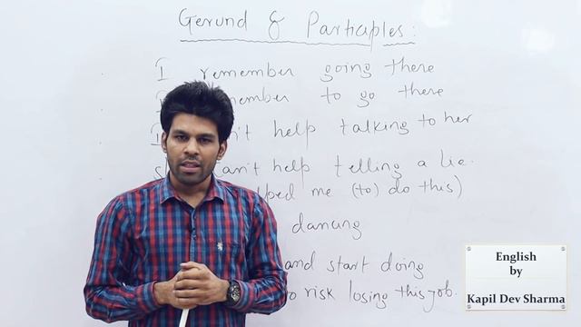 List of Verbs which take ing Gerunds and Participles with Examples English by Kapil Dev Sharma смотреть онлайн