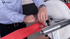 Крепление соединительной головки к пожарному рукаву, технология процесса