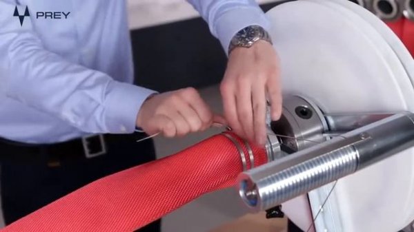 Крепление соединительной головки к пожарному рукаву, технология процесса