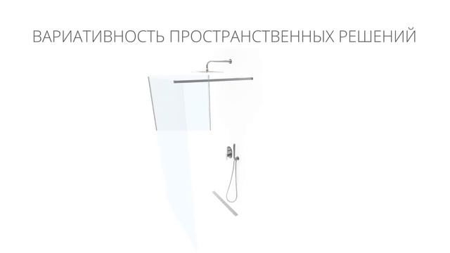 Душевые ограждения Walk-In из безопасного стекла смотреть онлайн