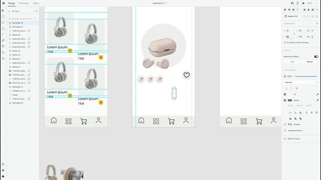 UI UX Design Tutorial / shopping app design with adobe XD смотреть онлайн