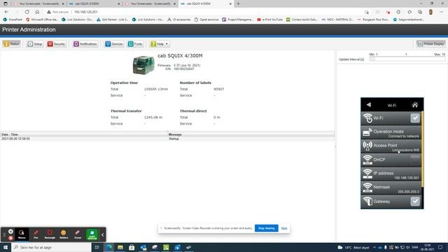 Wifi Printing CAB Squix Series Printer смотреть онлайн